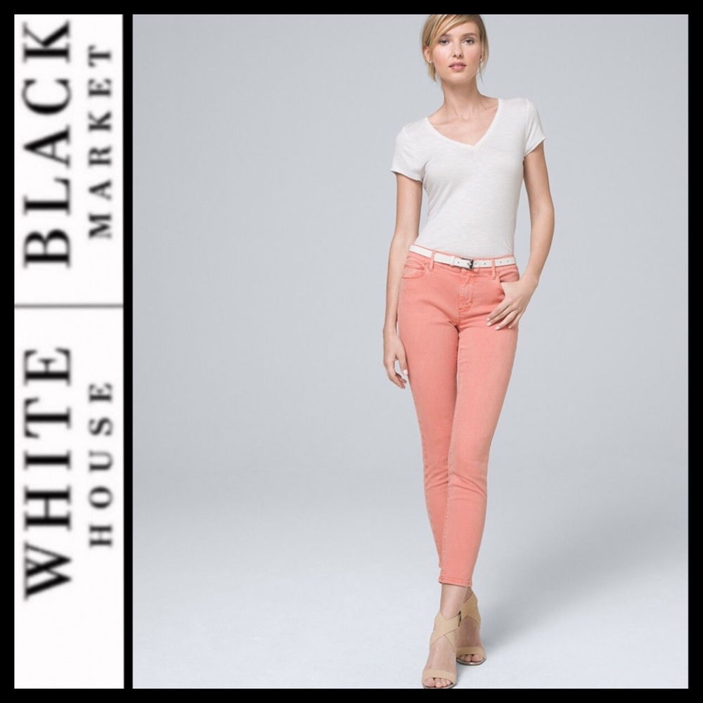 NWT WHBM Mid-Rise Skinny Crop Jean - Picture 2 of 8
